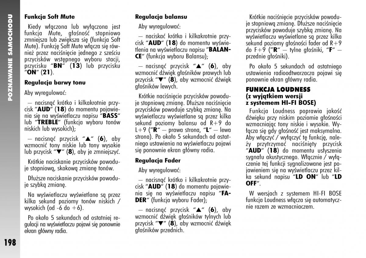 Alfa Romeo 147 instrukcja obslugi / page 200