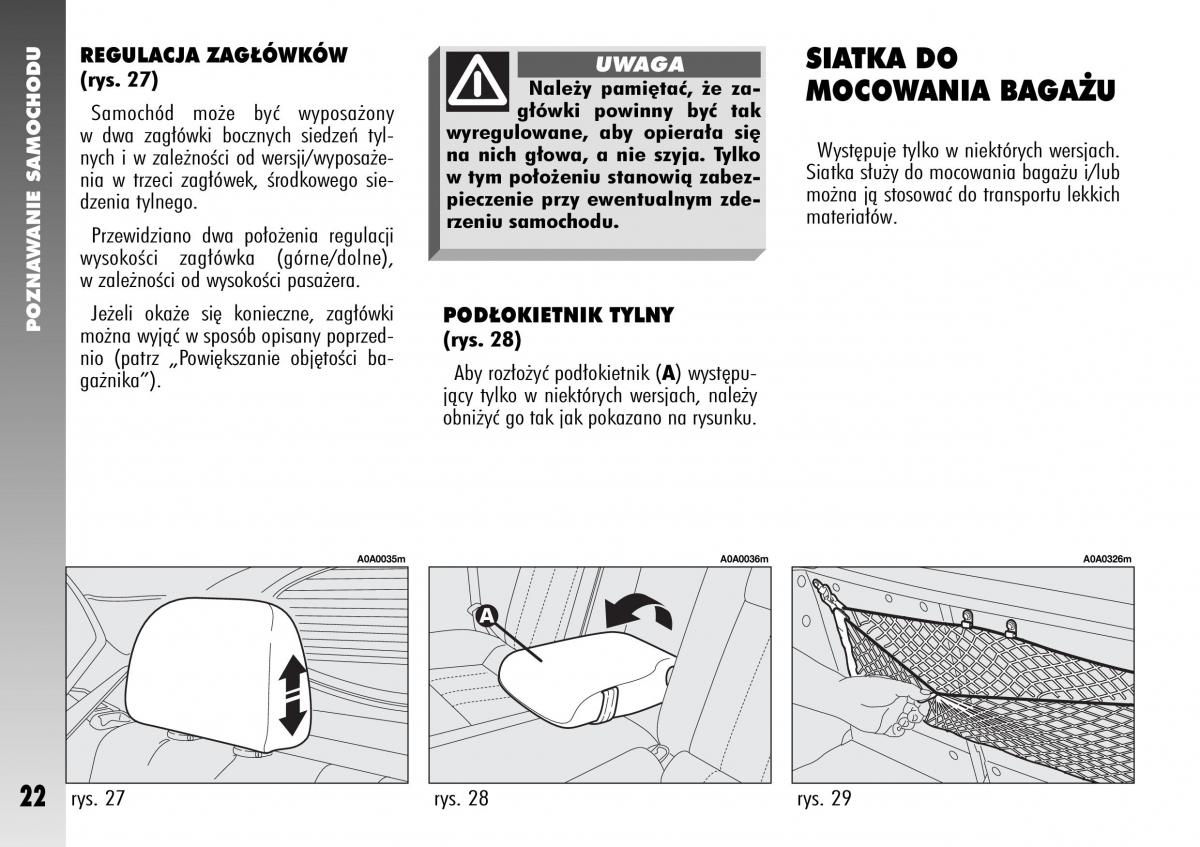 Alfa Romeo 147 instrukcja obslugi / page 24