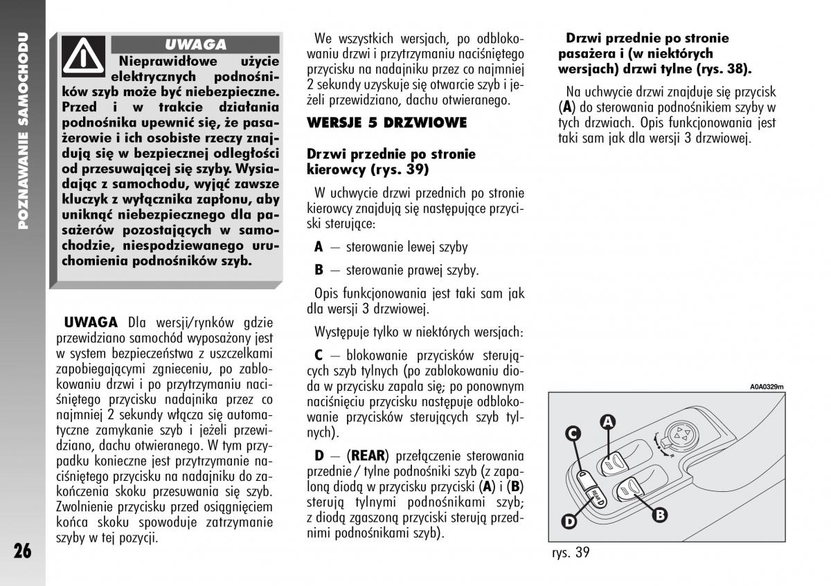 Alfa Romeo 147 instrukcja obslugi / page 28