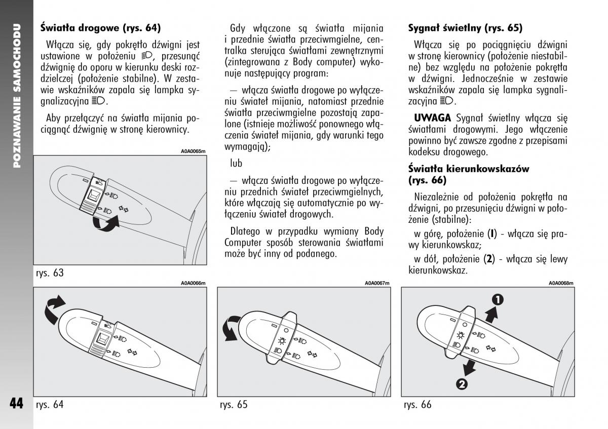 Alfa Romeo 147 instrukcja obslugi / page 46