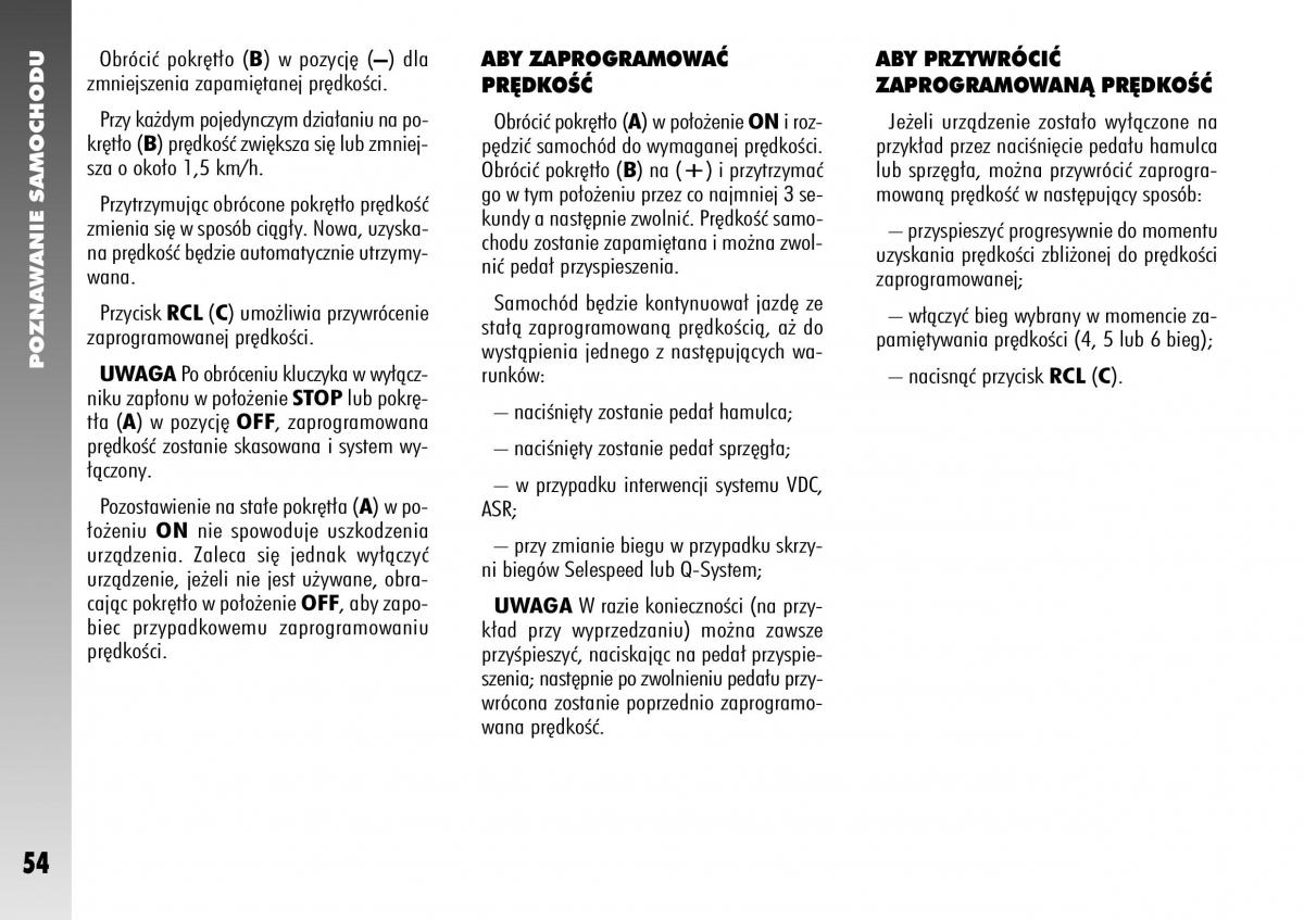 Alfa Romeo 156 instrukcja obslugi / page 56