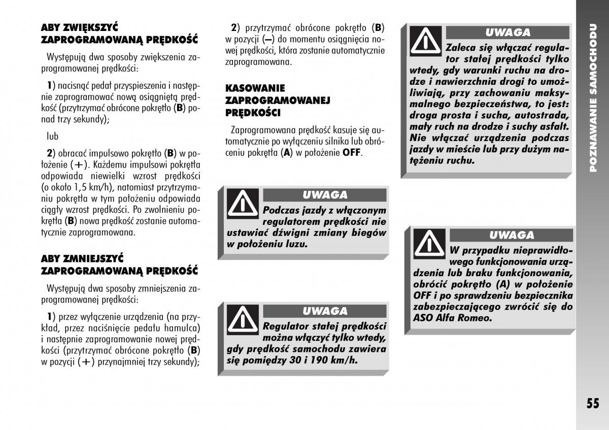 Alfa Romeo 156 instrukcja obslugi / page 57