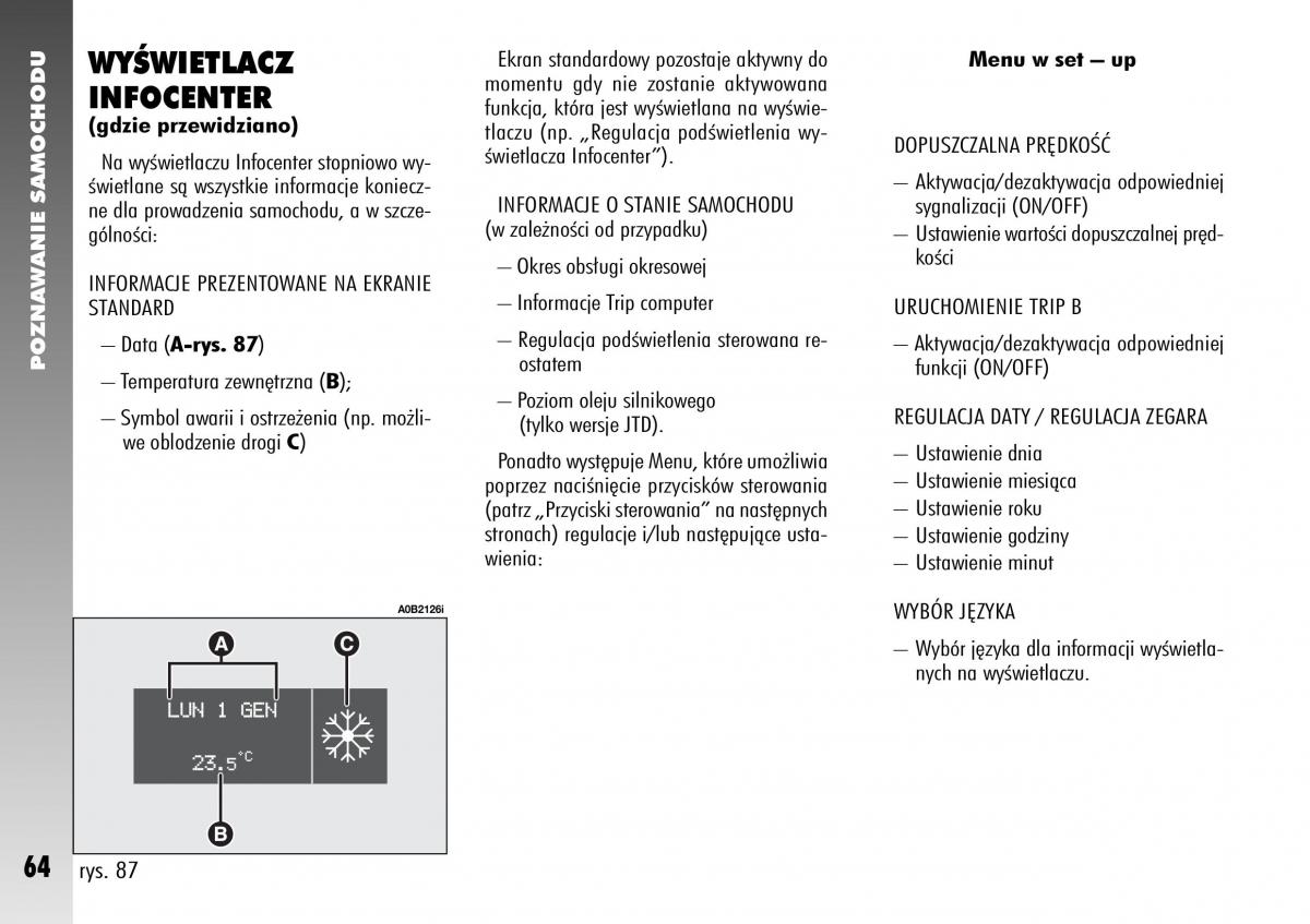 Alfa Romeo 156 instrukcja obslugi / page 66