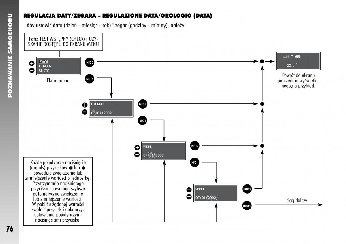 Alfa Romeo 156 instrukcja obslugi / page 78