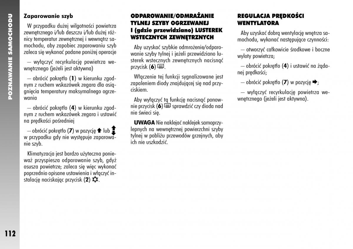 Alfa Romeo 156 instrukcja obslugi / page 114