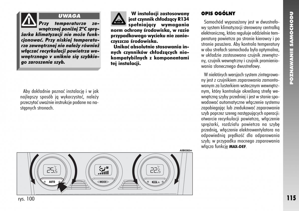 Alfa Romeo 156 instrukcja obslugi / page 117