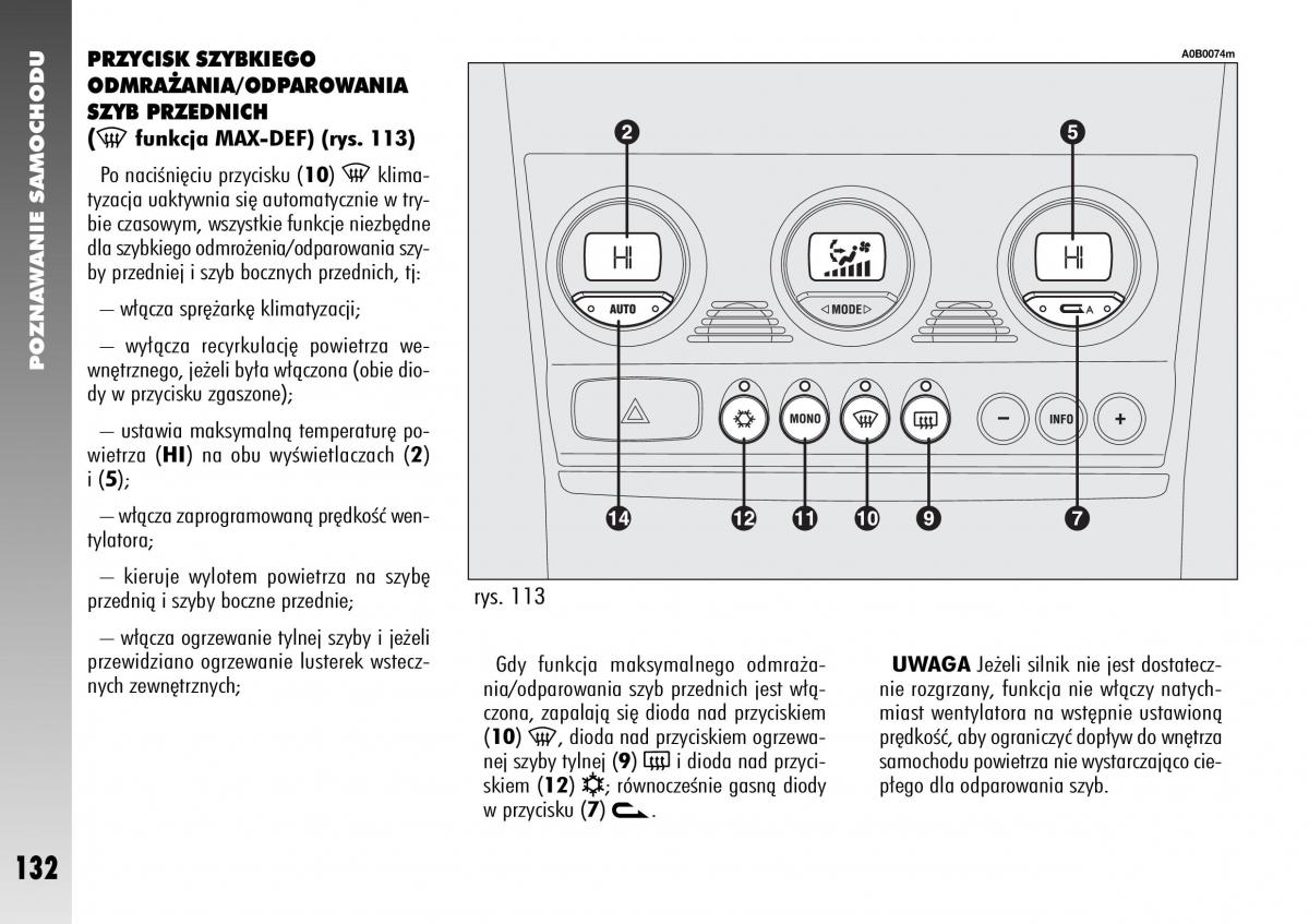 Alfa Romeo 156 instrukcja obslugi / page 134