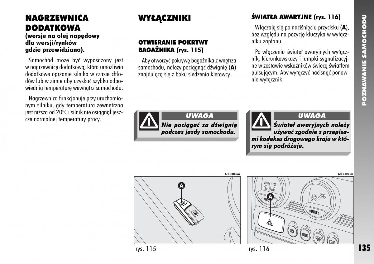 Alfa Romeo 156 instrukcja obslugi / page 137