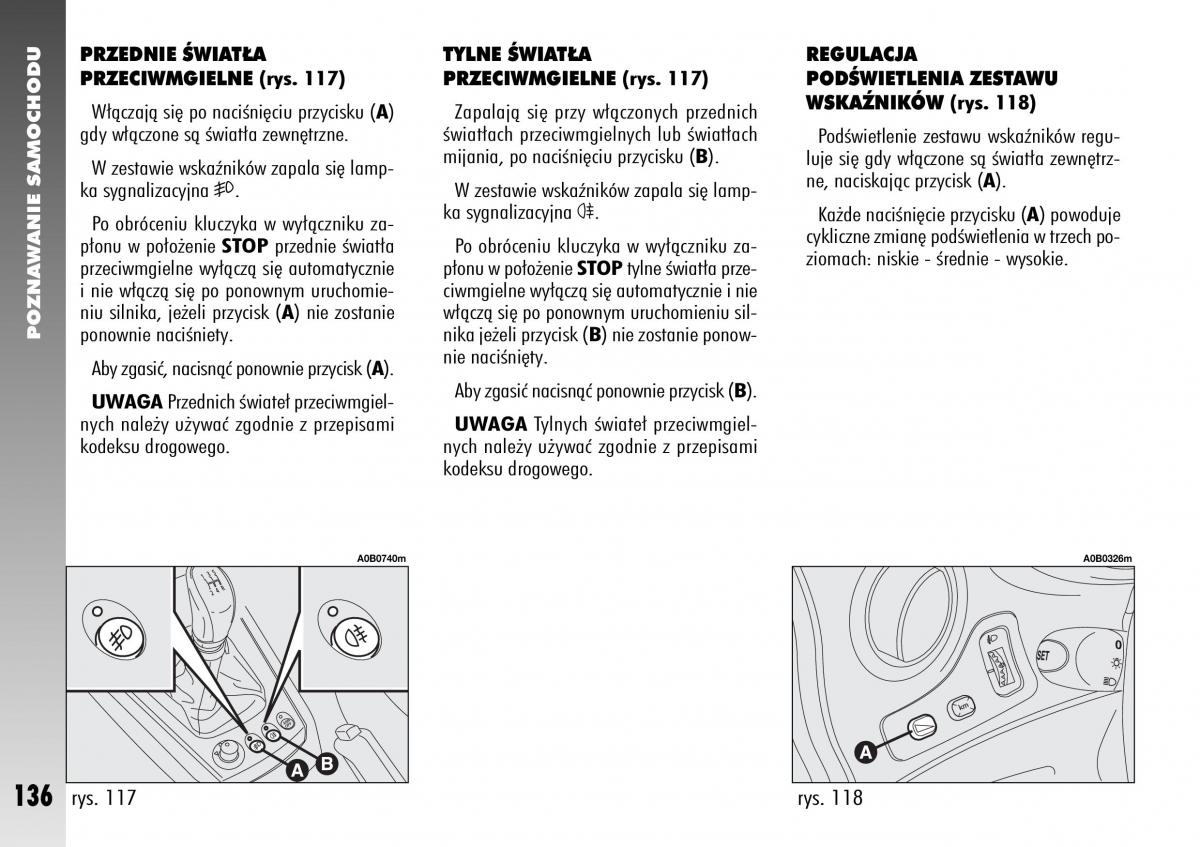 Alfa Romeo 156 instrukcja obslugi / page 138