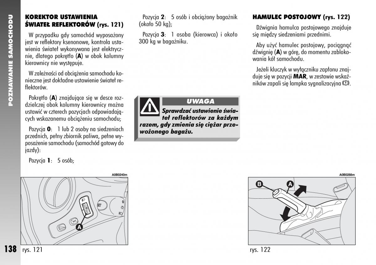 Alfa Romeo 156 instrukcja obslugi / page 140