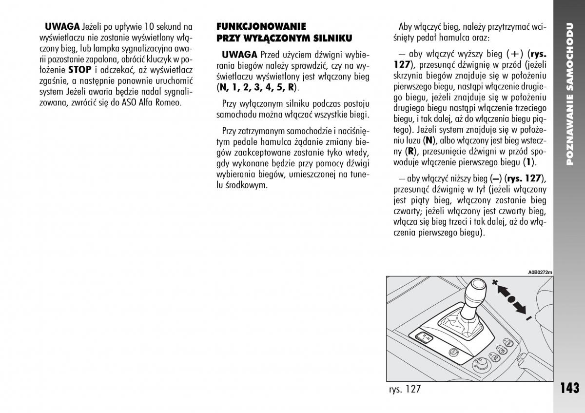 Alfa Romeo 156 instrukcja obslugi / page 145