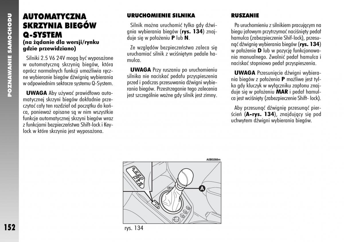 Alfa Romeo 156 instrukcja obslugi / page 154