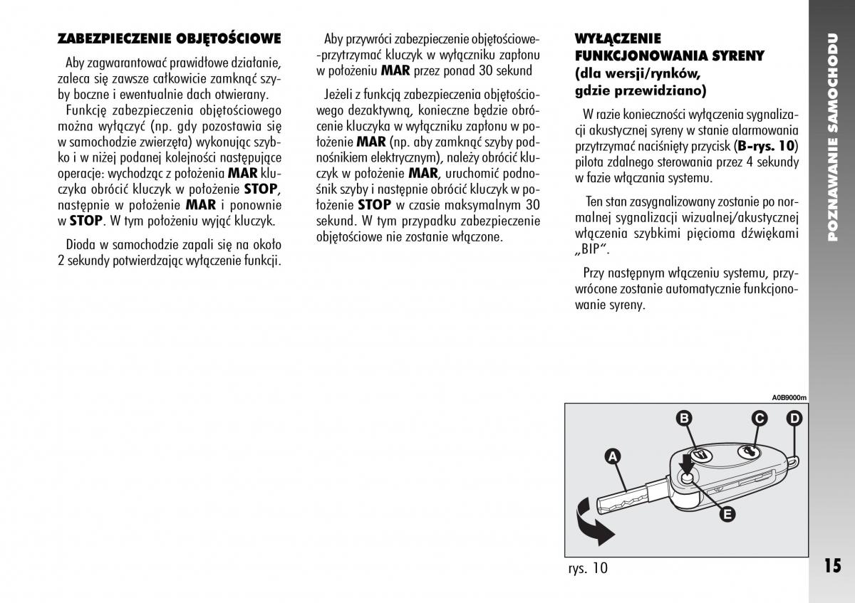 Alfa Romeo 156 instrukcja obslugi / page 17