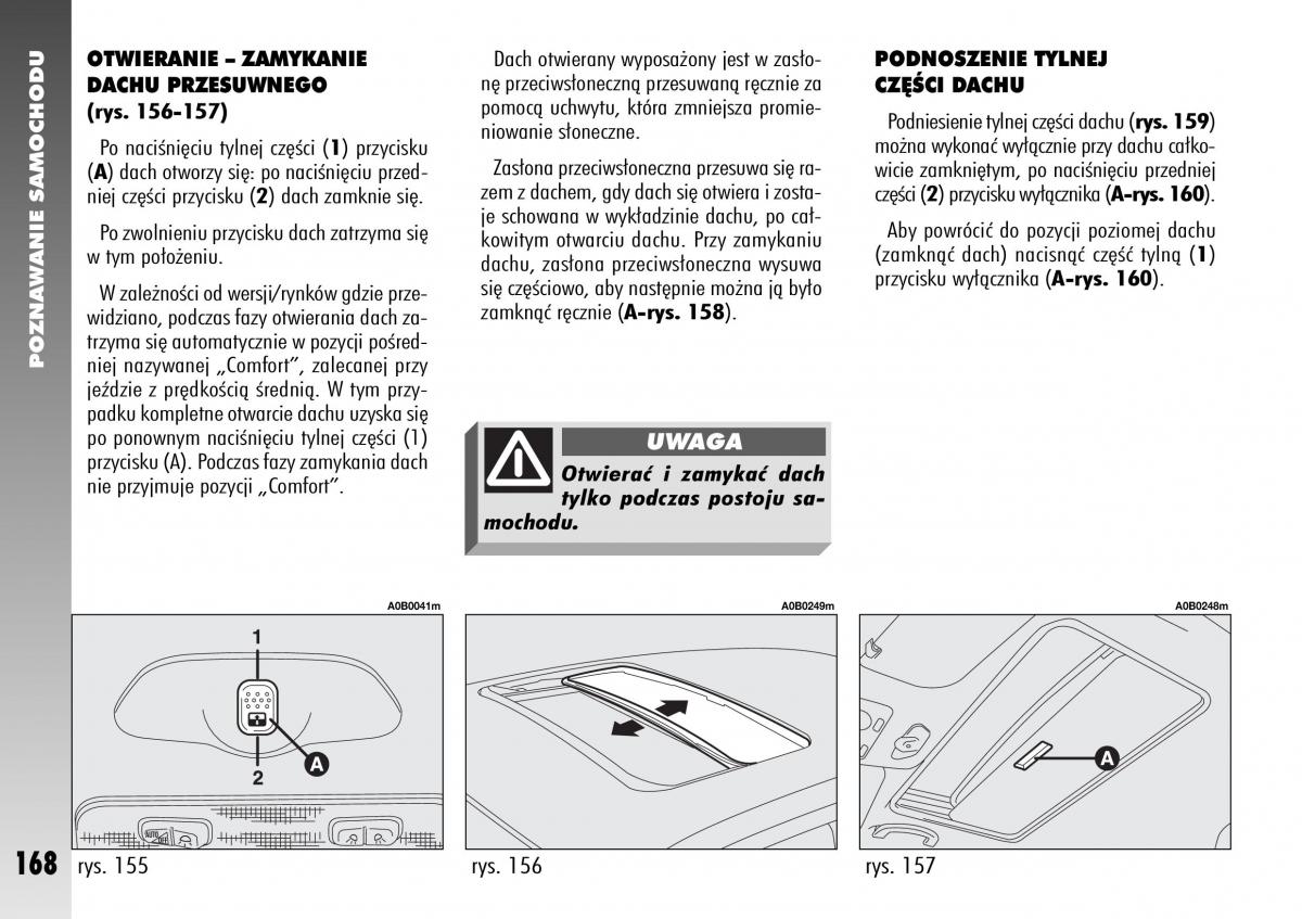 Alfa Romeo 156 instrukcja obslugi / page 170