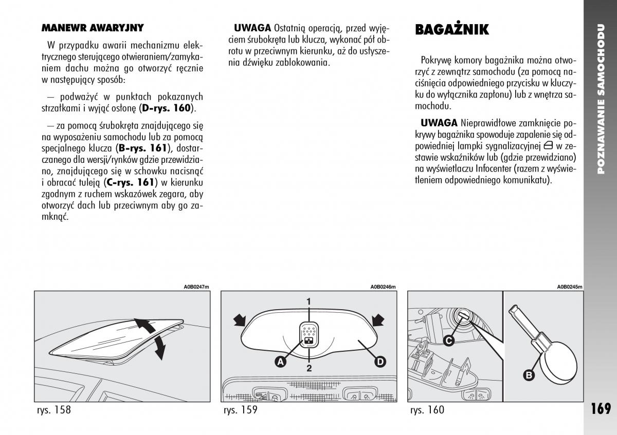 Alfa Romeo 156 instrukcja obslugi / page 171