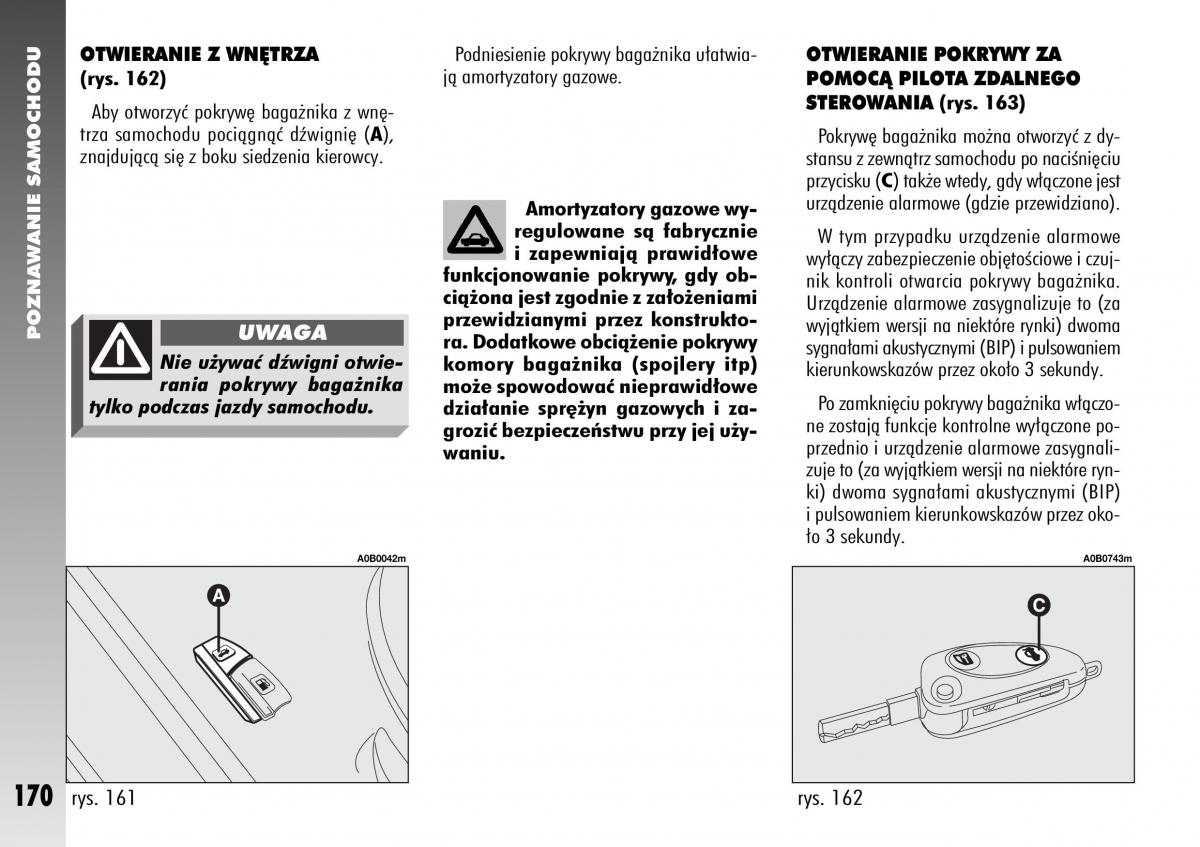 Alfa Romeo 156 instrukcja obslugi / page 172