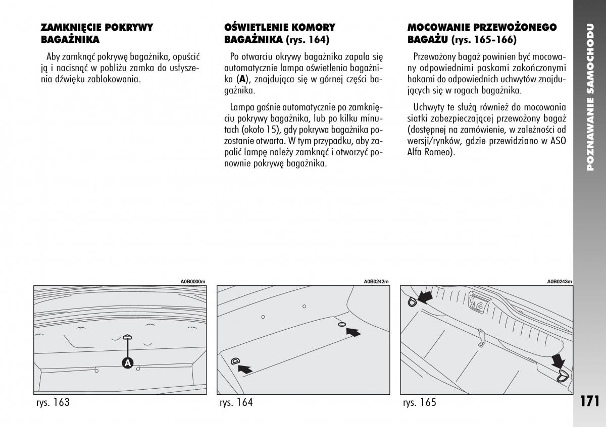 Alfa Romeo 156 instrukcja obslugi / page 173