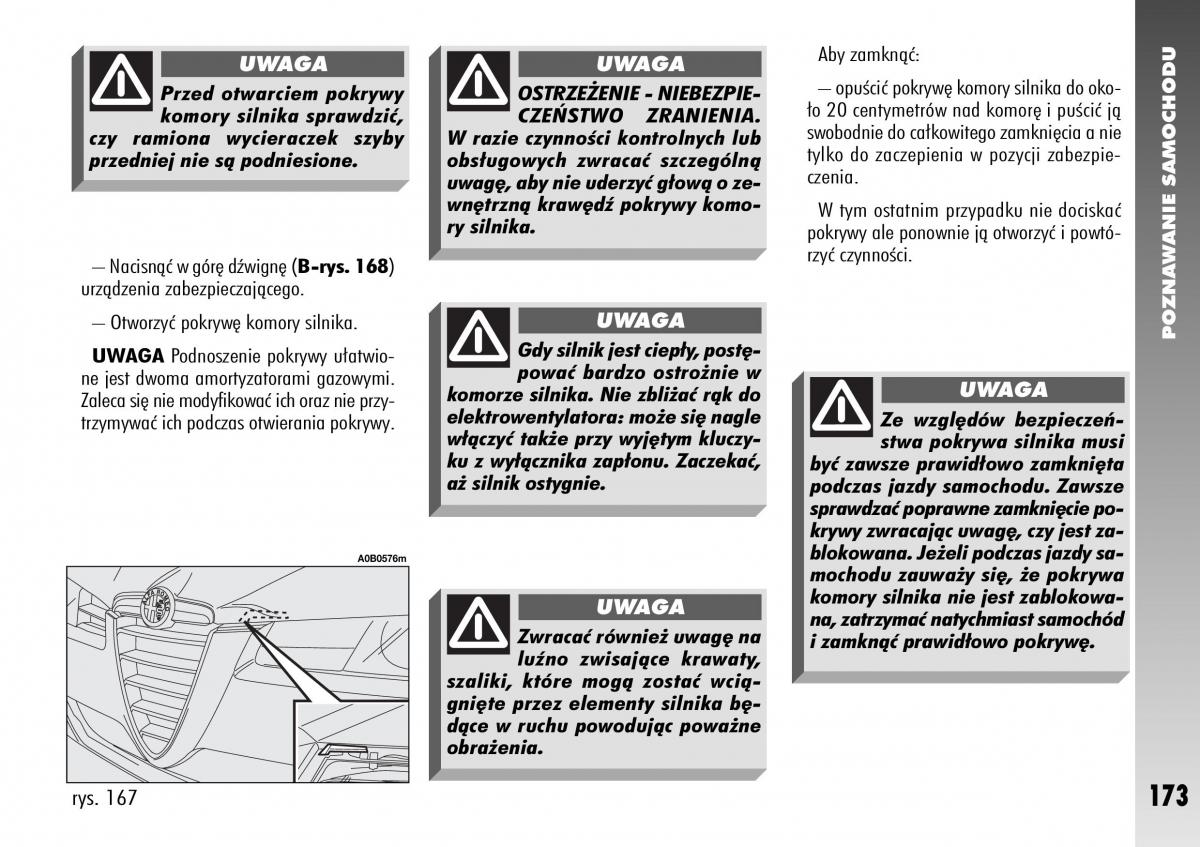 Alfa Romeo 156 instrukcja obslugi / page 175