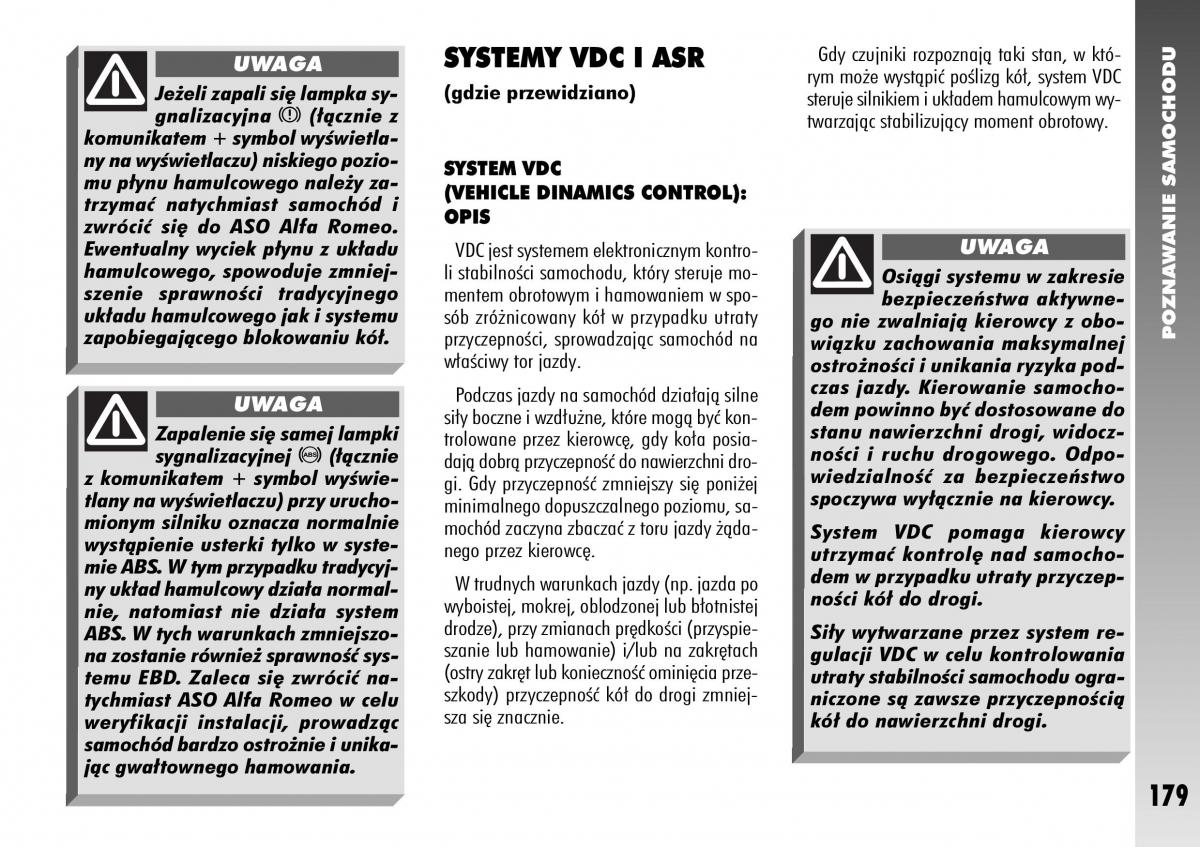 Alfa Romeo 156 instrukcja obslugi / page 181