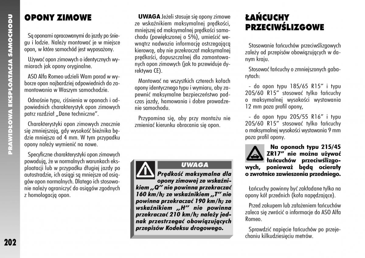 Alfa Romeo 156 instrukcja obslugi / page 204