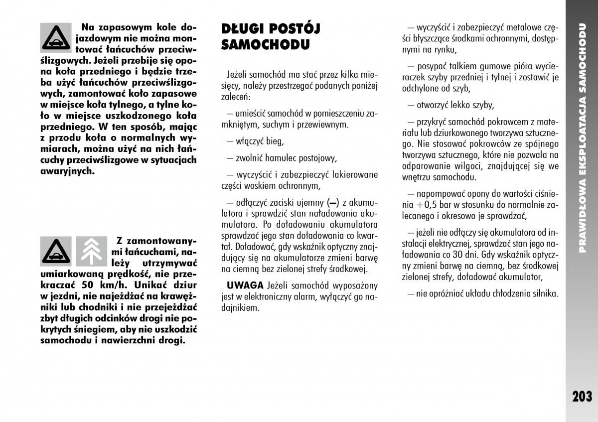 Alfa Romeo 156 instrukcja obslugi / page 205