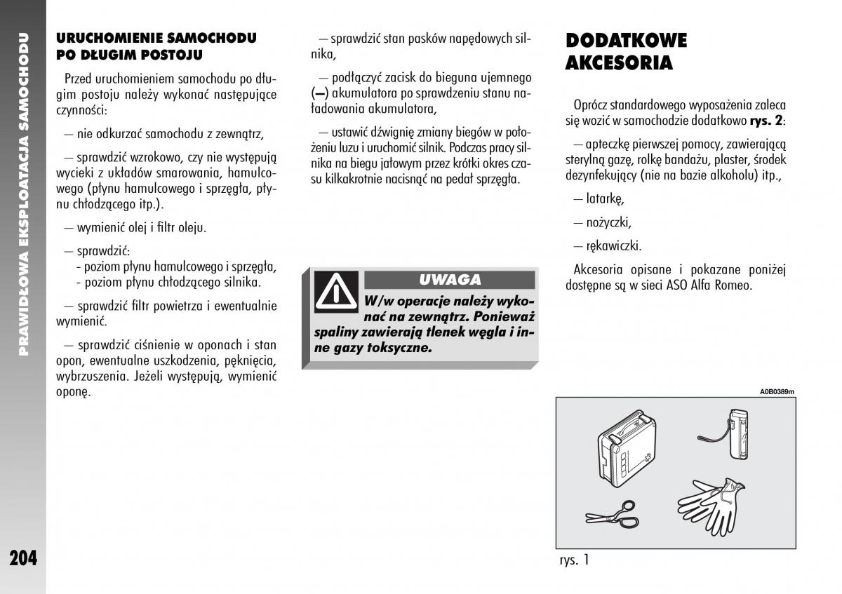 Alfa Romeo 156 instrukcja obslugi / page 206