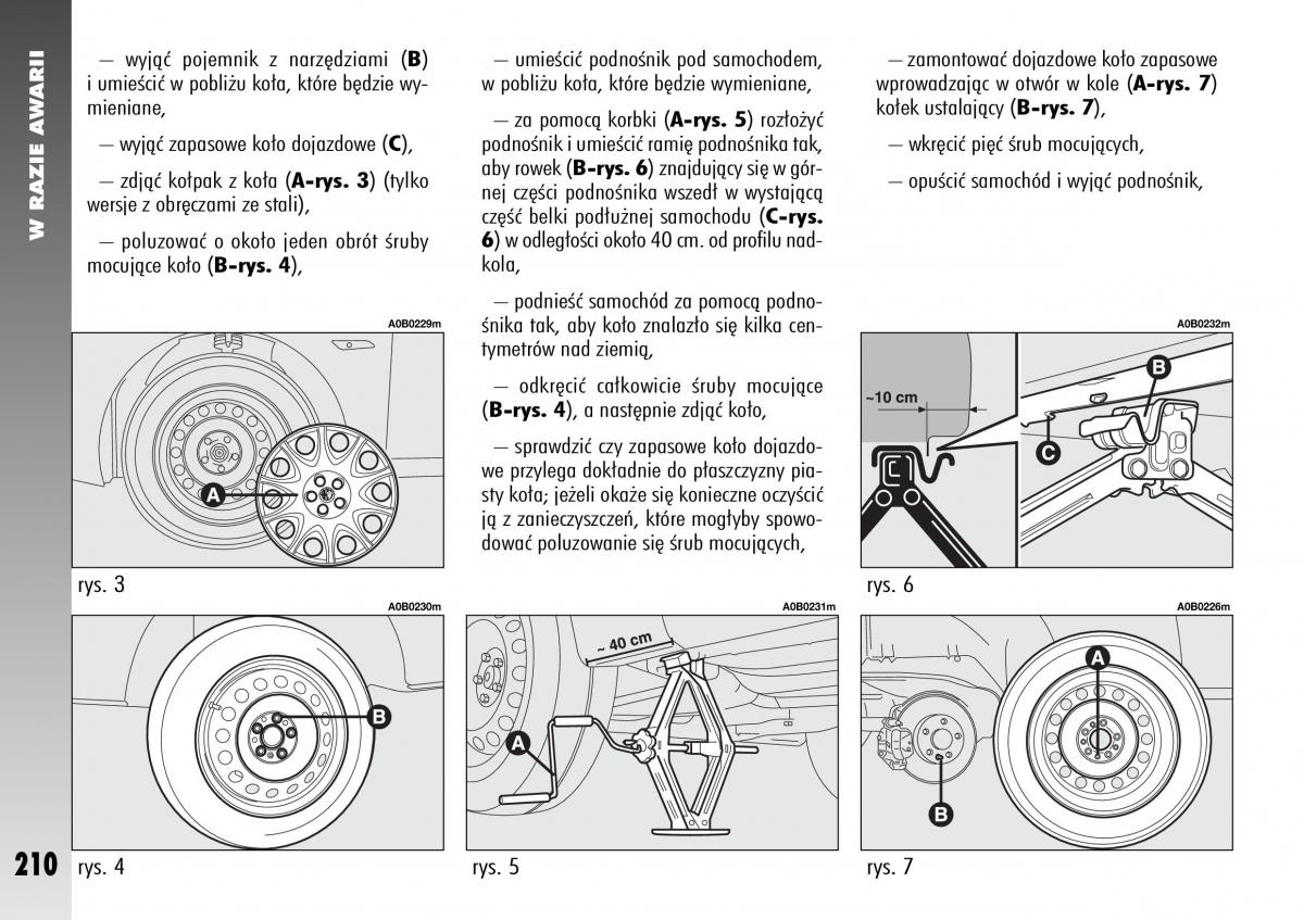 Alfa Romeo 156 instrukcja obslugi / page 212