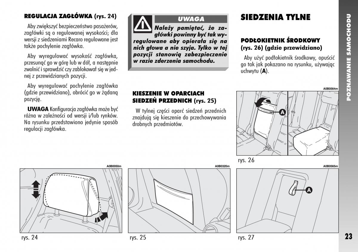 Alfa Romeo 156 instrukcja obslugi / page 25