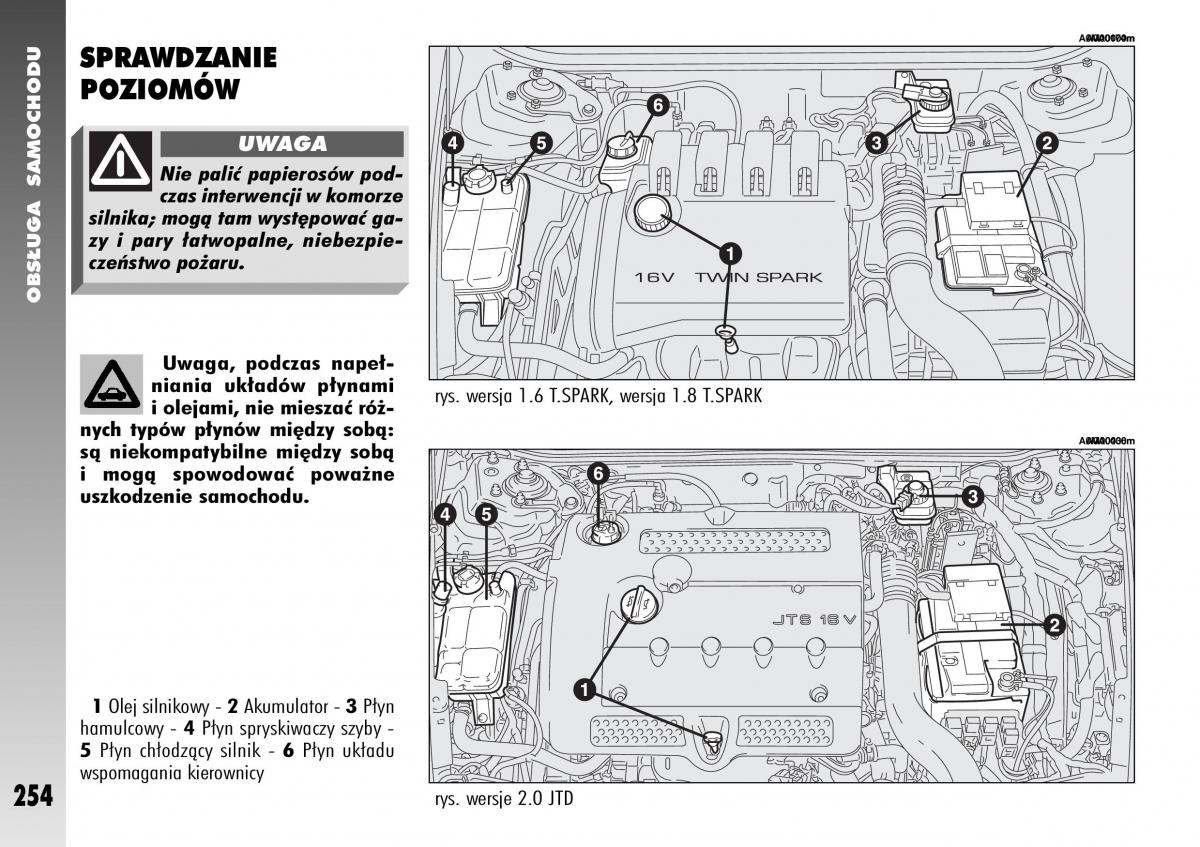 Alfa Romeo 156 instrukcja obslugi / page 256