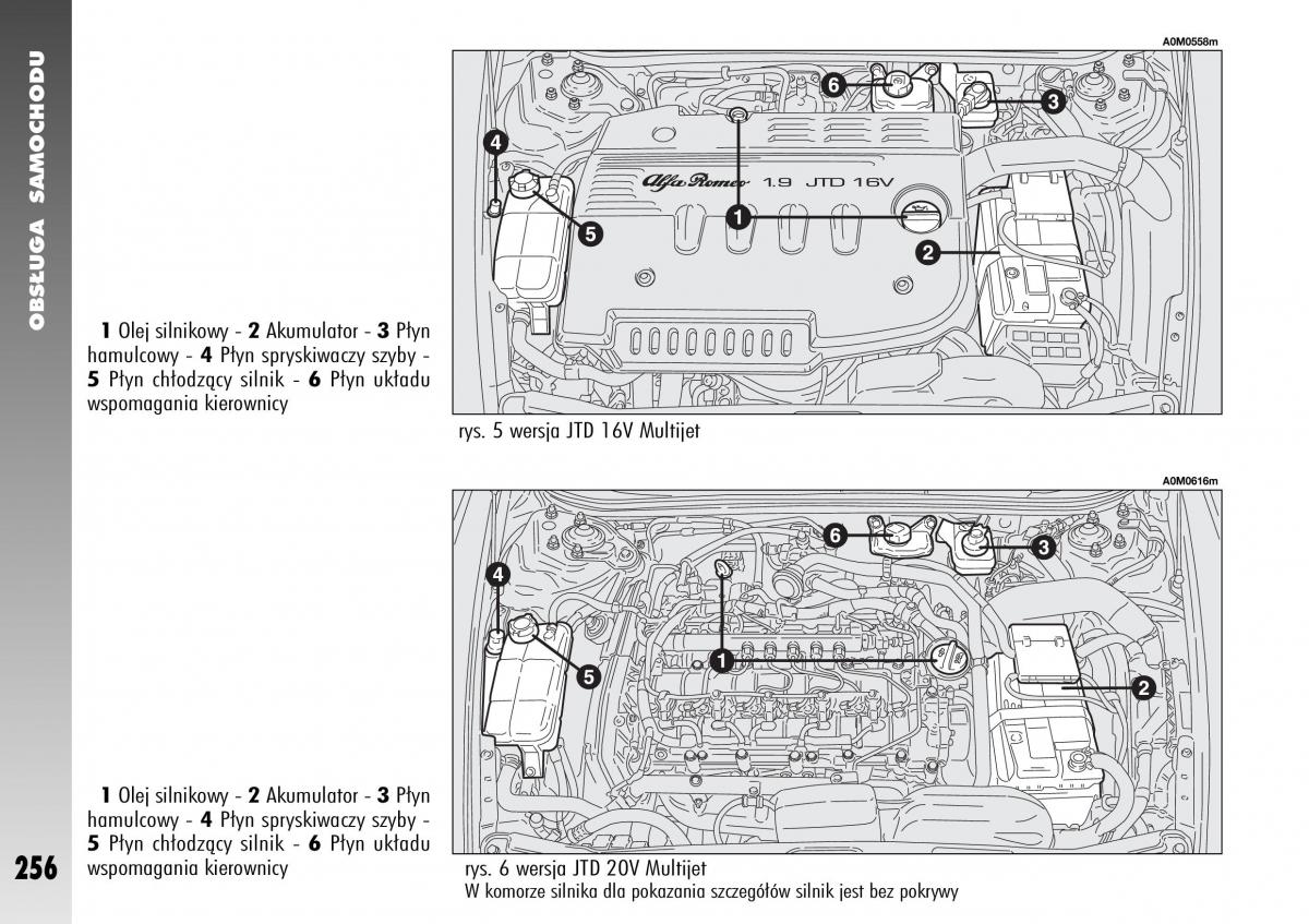 Alfa Romeo 156 instrukcja obslugi / page 258