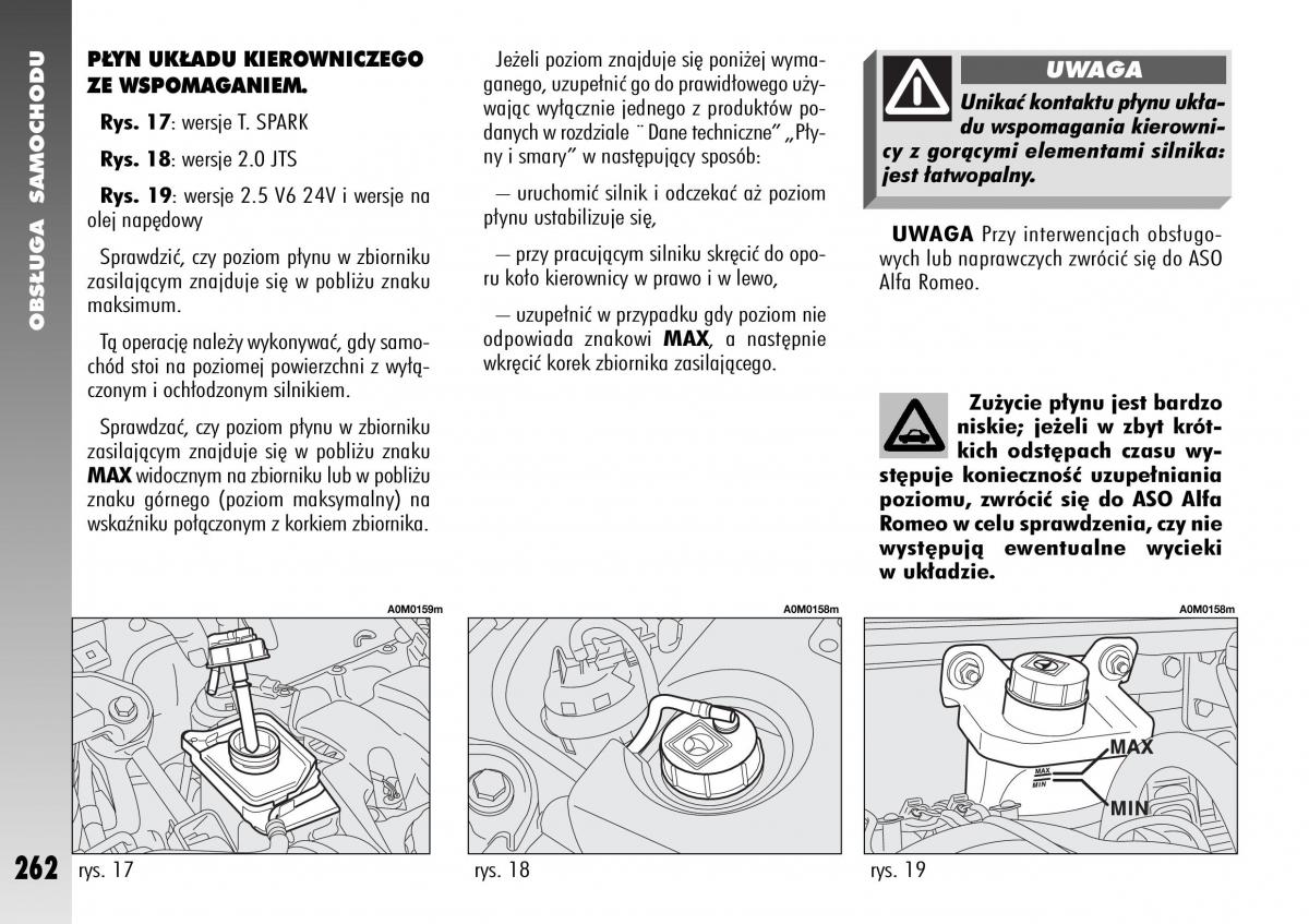 Alfa Romeo 156 instrukcja obslugi / page 264