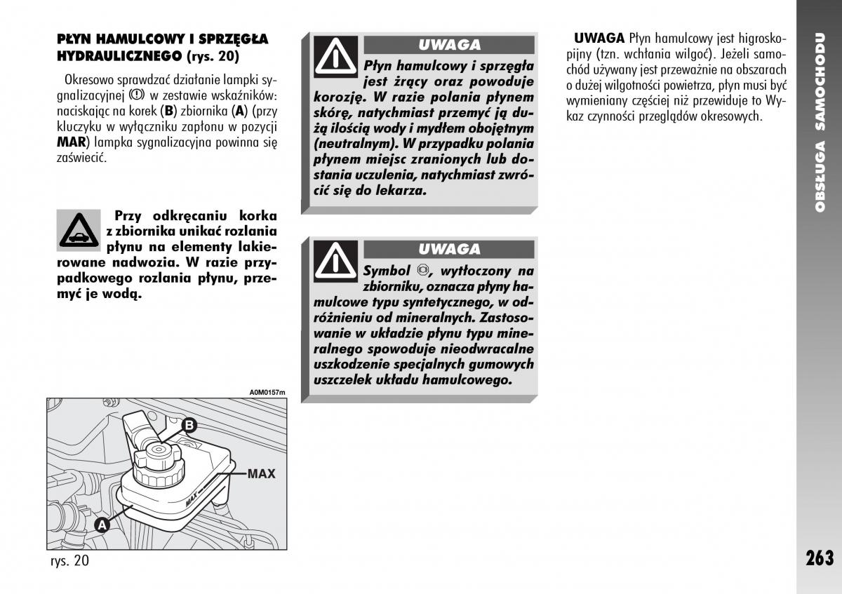 Alfa Romeo 156 instrukcja obslugi / page 265