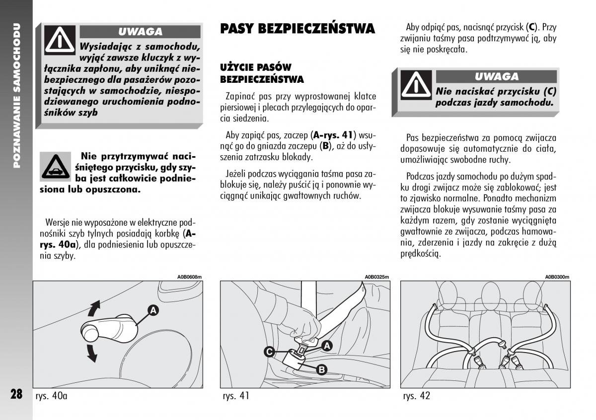 Alfa Romeo 156 instrukcja obslugi / page 30