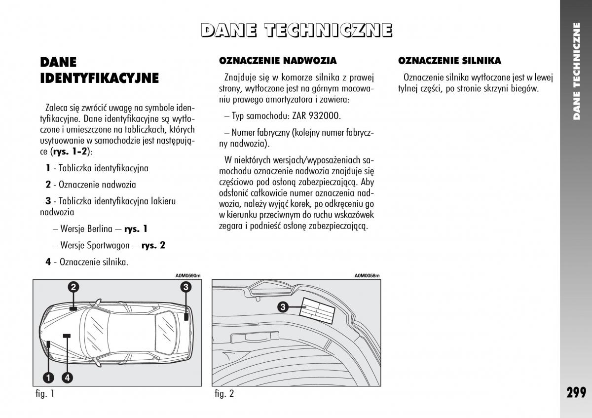 Alfa Romeo 156 instrukcja obslugi / page 301