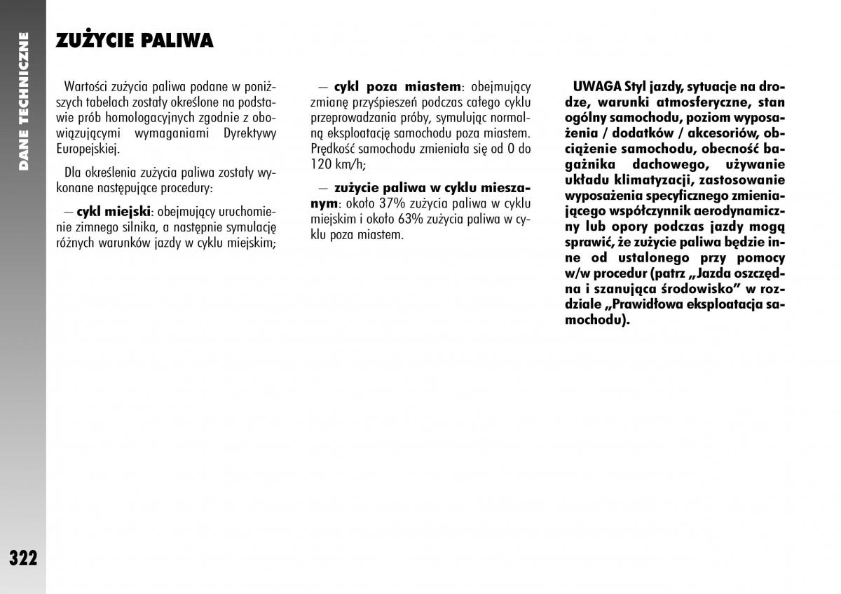 Alfa Romeo 156 instrukcja obslugi / page 324