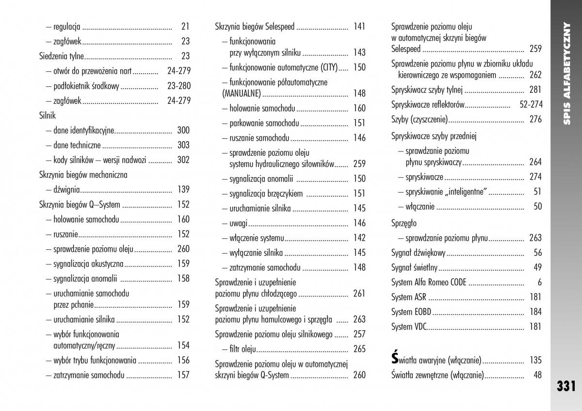 Alfa Romeo 156 instrukcja obslugi / page 333