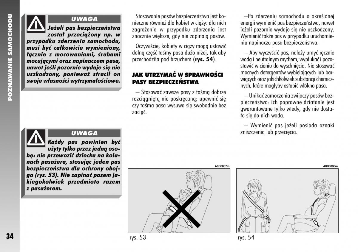 Alfa Romeo 156 instrukcja obslugi / page 36