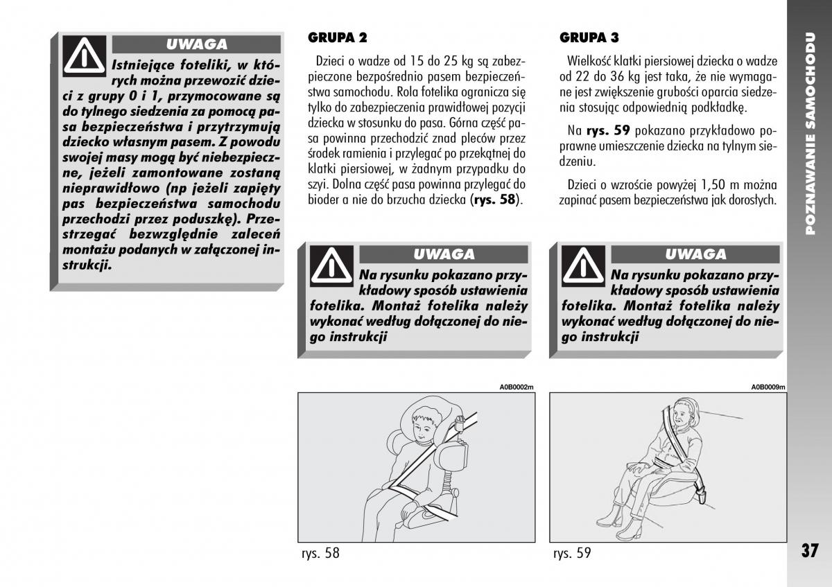 Alfa Romeo 156 instrukcja obslugi / page 39