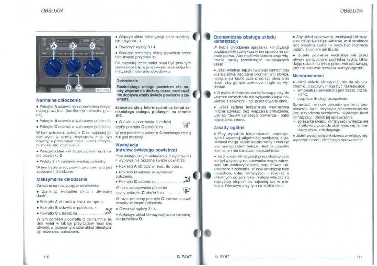 VW Golf IV 4 instrukcja obslugi / page 57