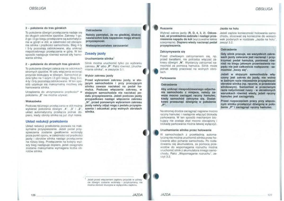 manual  VW Golf IV 4 instrukcja / page 65