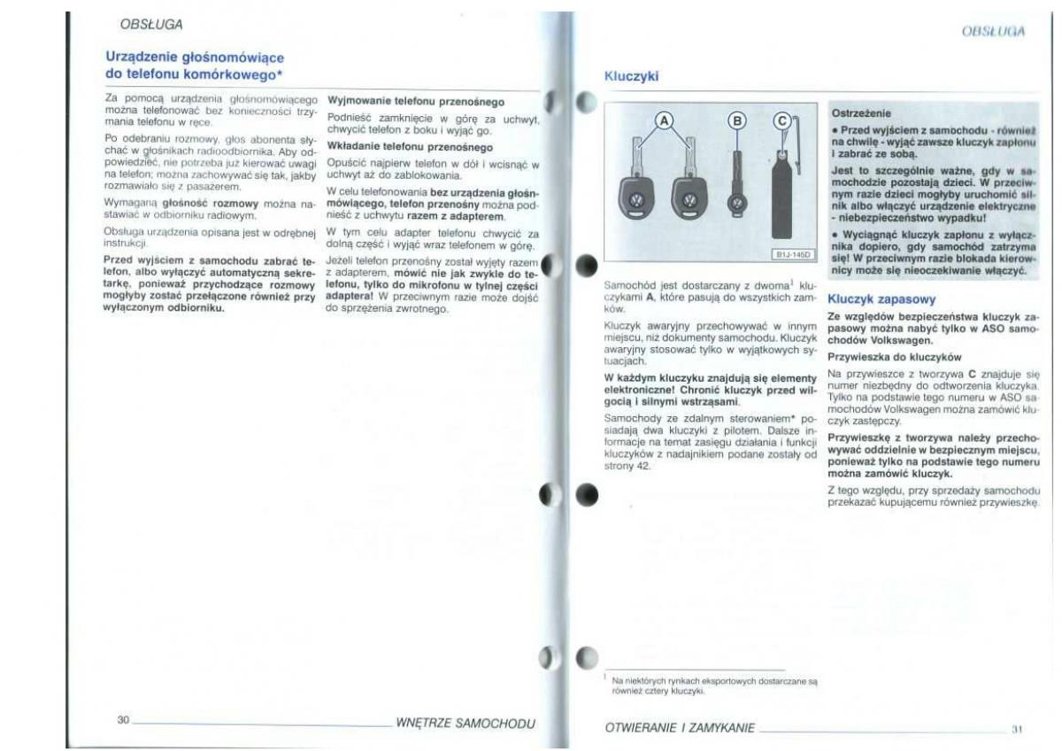 VW Golf IV 4 instrukcja obslugi / page 17