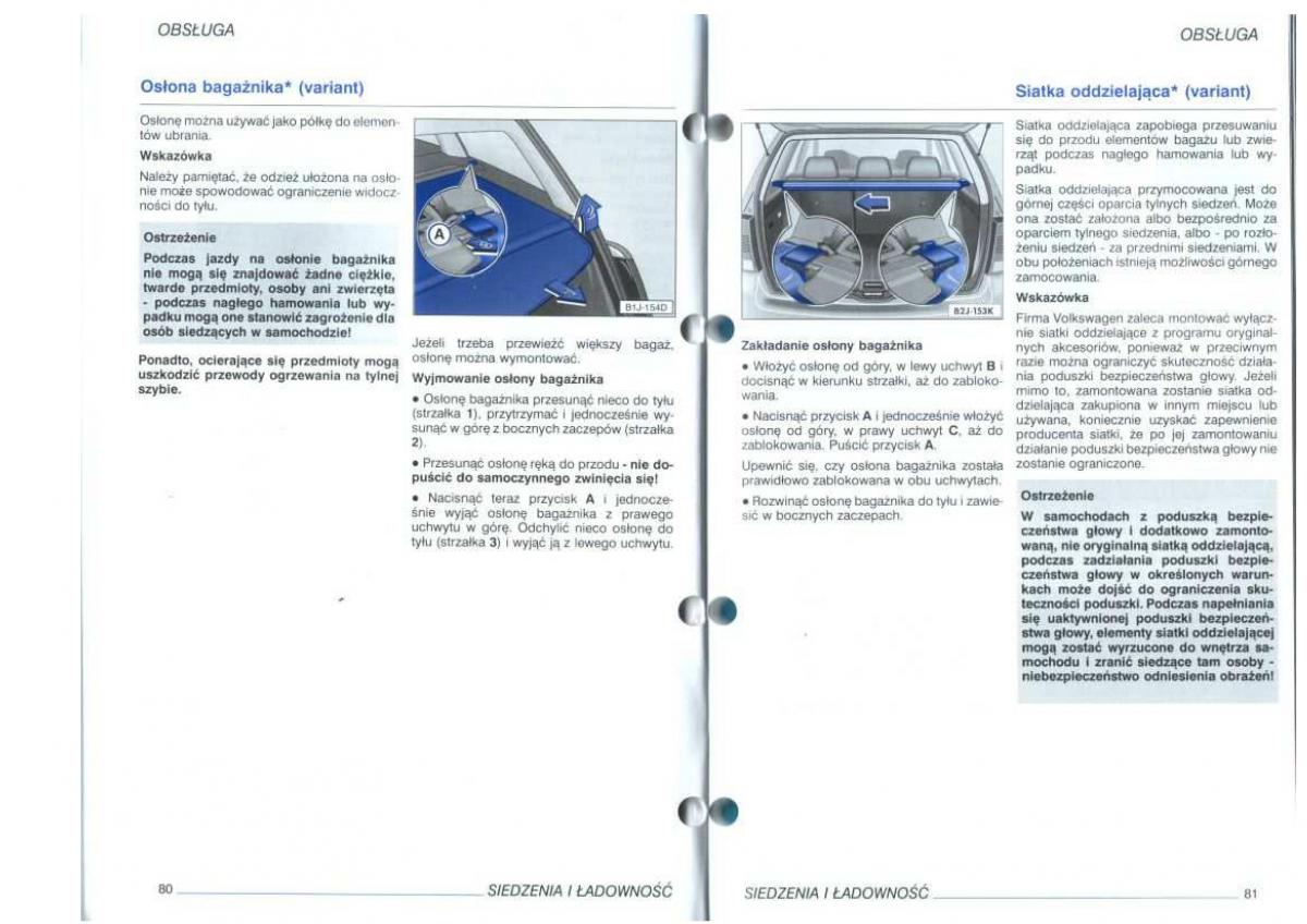 VW Golf IV 4 instrukcja obslugi / page 42