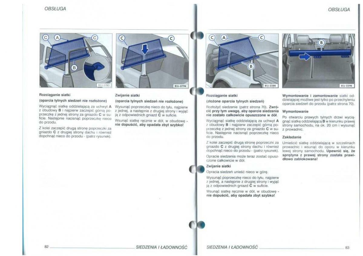 VW Golf IV 4 instrukcja obslugi / page 43