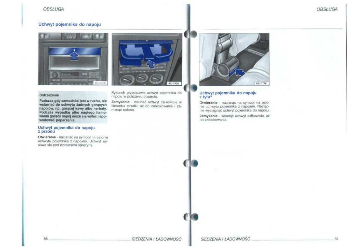 VW Golf IV 4 instrukcja obslugi / page 45