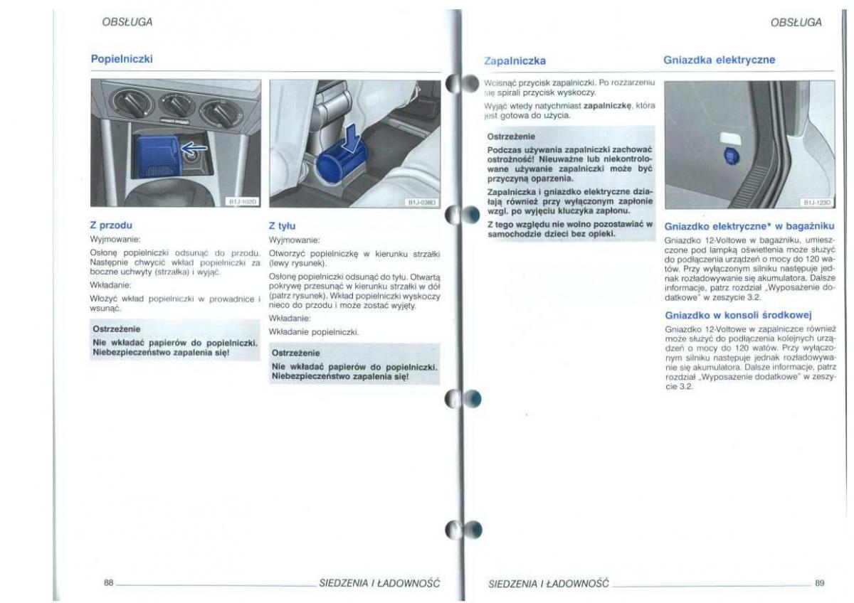 VW Golf IV 4 instrukcja obslugi / page 46