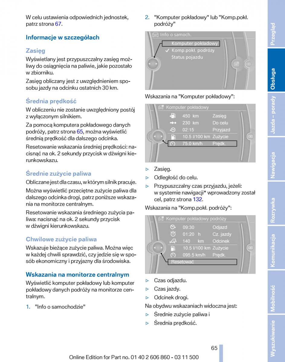 manual  BMW X1 E84 instrukcja / page 65