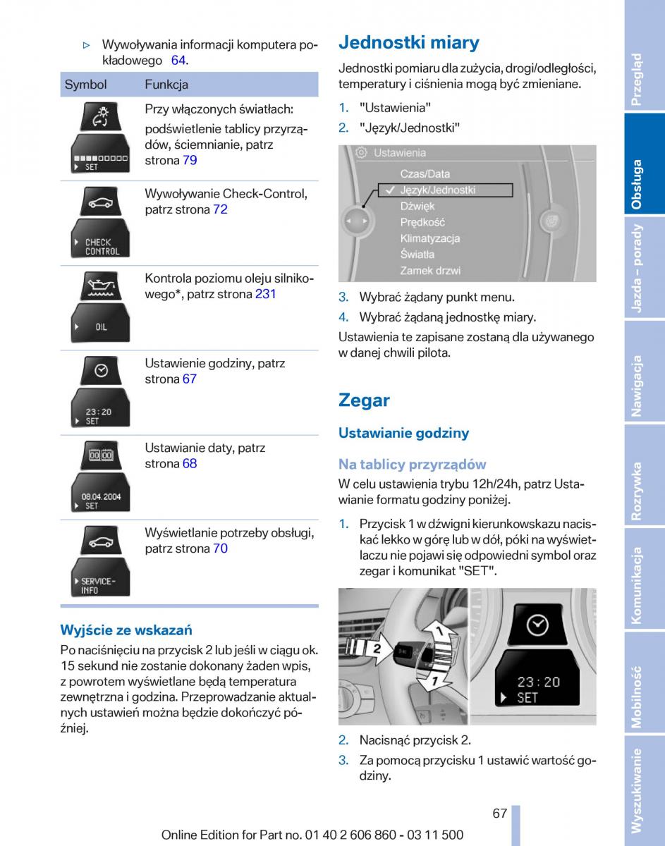 manual  BMW X1 E84 instrukcja / page 67