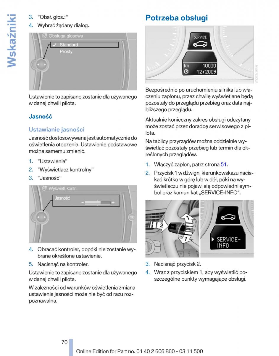 manual  BMW X1 E84 instrukcja / page 70