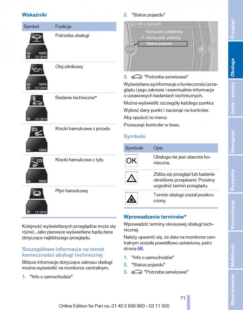 manual  BMW X1 E84 instrukcja / page 71