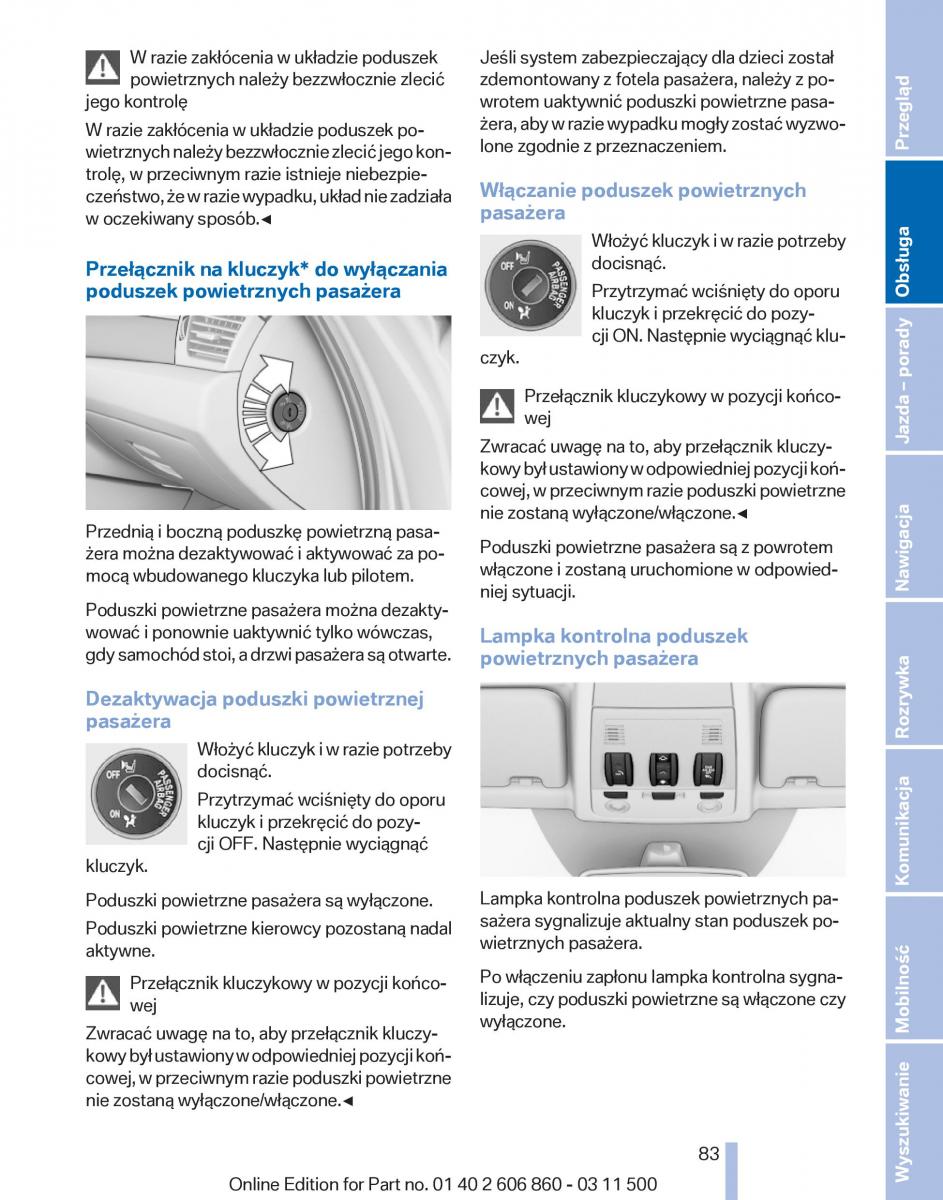 manual  BMW X1 E84 instrukcja / page 83